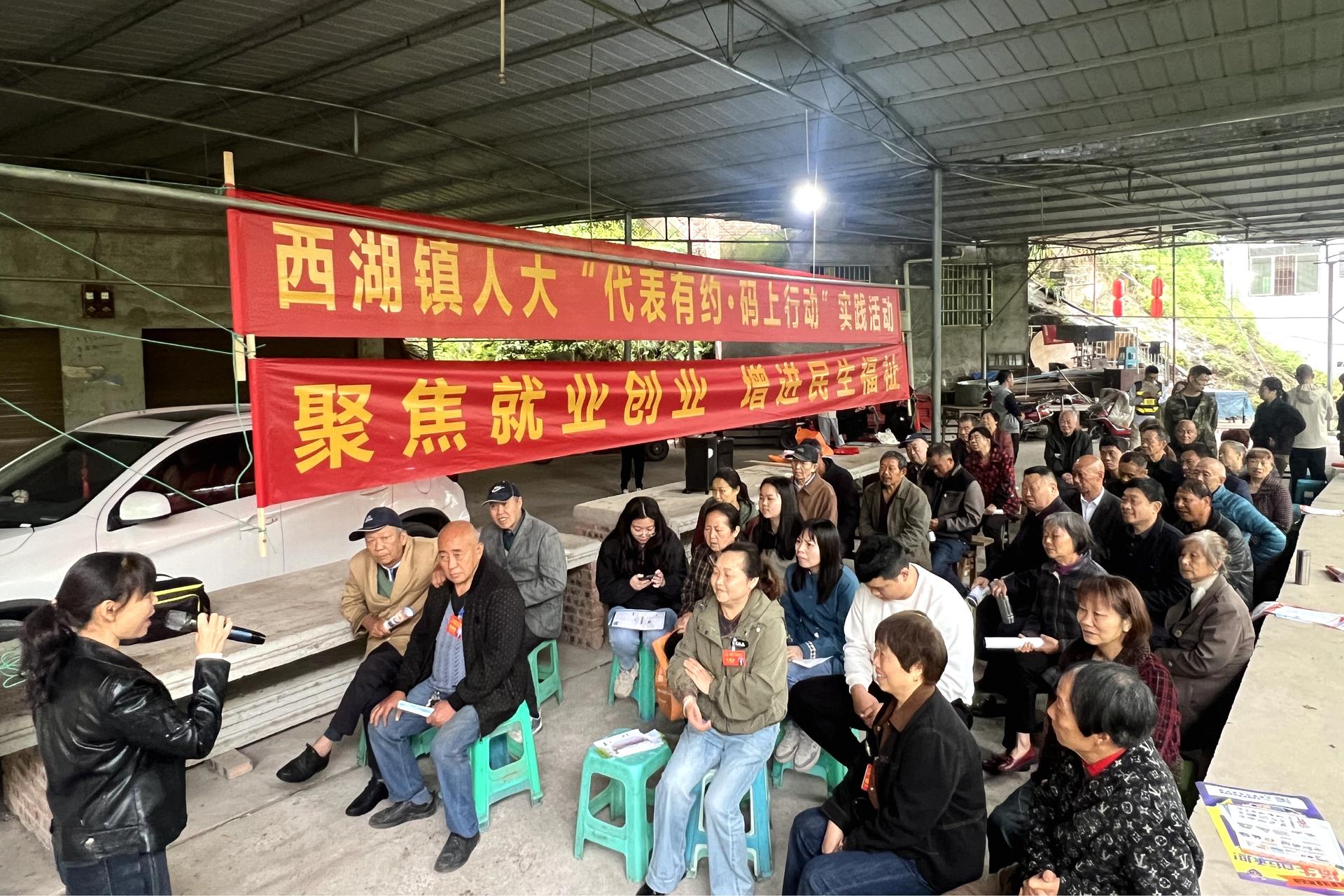 践行全过程人民民主 护航就业创业民生——西湖镇第二十三个“人大代表活动日”活动火热进行中1